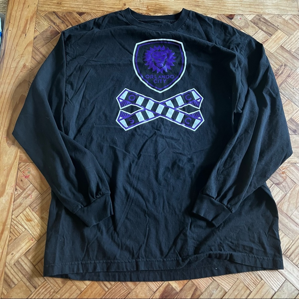 MLS Orlando City SC Scarf long sleeve shirt XL black